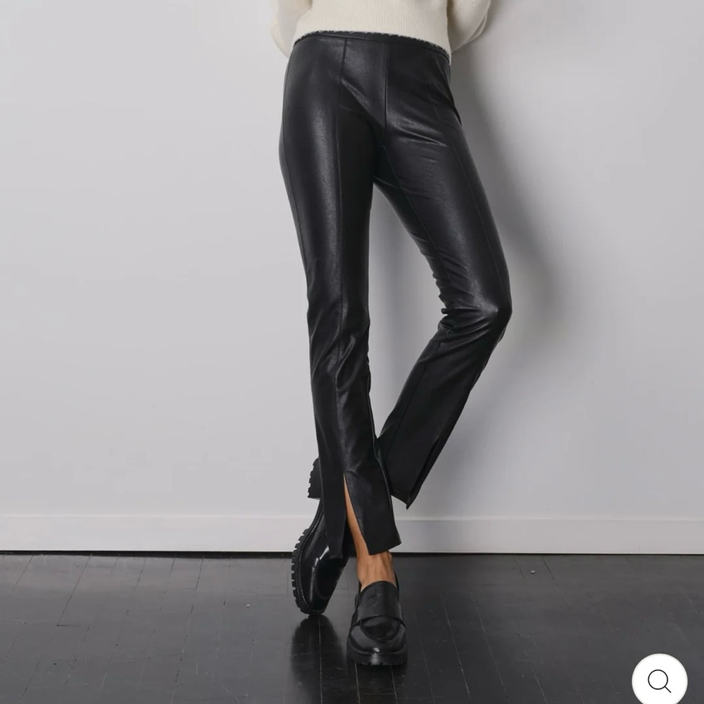 Avenue Montagne Black Vegan Leather Pants